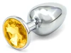 Anální kolík se zlatým krystalem průměr 3cm