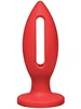 Červený anální kolík s otvorem LUBE LUGE 5
