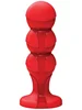 Červený silikonový anální kolík The PUSH