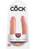 Dvojité realistické dildo King Cock Medium Double Trouble