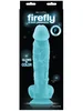 Modré svítící realistické dildo Firefly 8