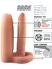 Návlek na penis  s análním dildem zvětší průměr o 33%