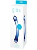 Oboustranné skleněné dildo G-spot Blue