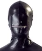Pánský wetlook celotělový overal s maskou na hlavu Fetish Collection