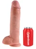 Realistické dildo s varlaty King Cock 11