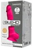 Růžové realistické dildo SILEXD Model 1 z paměťového silikonu
