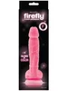 Růžové svítící realistické dildo Firefly 5