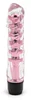 Růžový průhledný vibrátor 17,5 cm