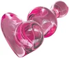 Růžový skleněný anální kolík ICICLES No. 75