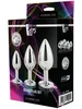 Sada análních kolíků se šperkem Silver Plug Set Dream Toys