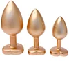 Sada análních kolíků se srdíčkem Pearl Gold Plug Set Dream Toys