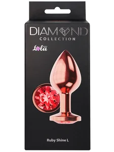 Anální kolík se šperkem Diamond Shine L Lola Games (různé barvy)