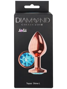 Anální kolík se šperkem Diamond Shine L Lola Games (různé barvy)