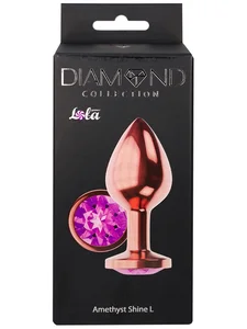 Anální kolík se šperkem Diamond Shine L Lola Games (různé barvy)