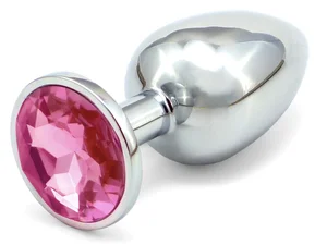Anální kolík se světle růžovým krystalem