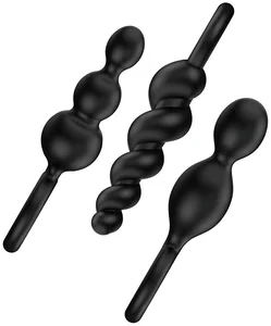 Anální kolíky Satisfyer Plugs Black sada 3ks