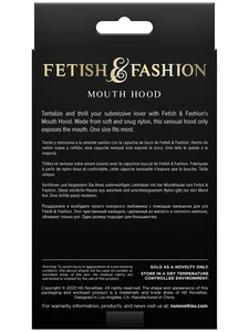 BDSM kukla na hlavu s otvorem na ústa Mouth Hood NS Novelties