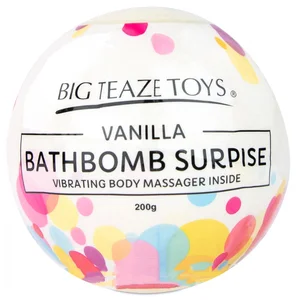 Bomba do koupele s vibrační patronou Surprise s vůní vanilky