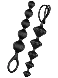 Černé anální kuličky Satisfyer Beads 2 ks