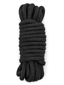 Černé bavlněné lano na bondage 4,8 m