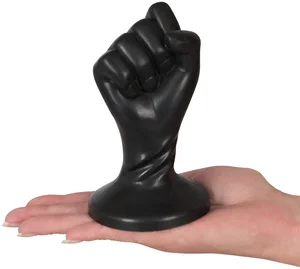 Černý anální kolík FIST ve tvaru dlaně