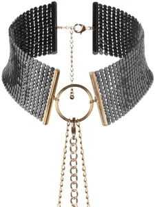 Černý náhrdelník/obojek Désir Métallique Black