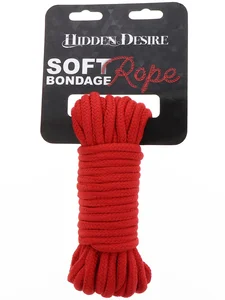 Červené bondage lano (10 m) Hidden Desire