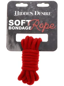 Červené bondage lano (3 m) Hidden Desire