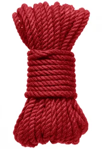 Červené konopné lano Hogtied Bind & Tie Doc Johnson