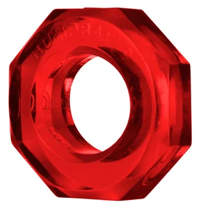Červený průhledný erekční kroužek Oxballs