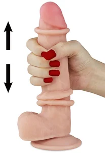 Dildo s pohyblivou kůží a přísavkou Sliding Skin 8