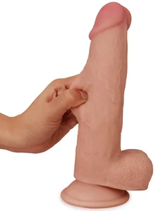 Dildo s pohyblivou kůží a přísavkou Sliding Skin 8