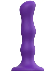 Dildo s přísavkou a pohyblivými kuličkami Geisha Balls Purple Strap-On-Me