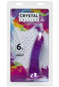 Dildo s přísavkou Crystal Jellies Slim 6,5