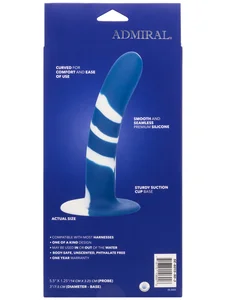 Dildo ze silikonu s přísavkou ADMIRAL Swirl Probe California Exotic Novelties