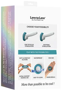 Erekční kroužek ze silikonu Cool Ring Love to Love