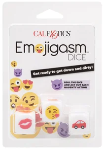 Erotické hrací kostky Emojigasm 3 ks