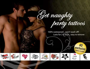 Erotické tetování Get Naughty Party