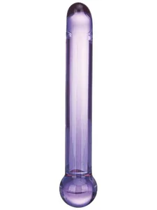 Fialové skleněné dildo Purple G-Spot Tickler