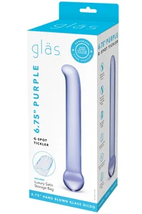 Fialové skleněné dildo Purple G-Spot Tickler