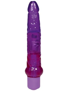 Gelový anální vibrátor Jelly (17,5 cm) s úzkou špičkou
