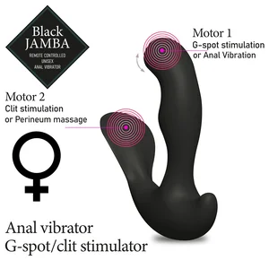 Hřejivý unisex vibrátor Black Jamba FeelzToys (s dálkovým ovladačem)