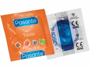 Kondom Pasante Blueberry s vůní borůvek (1 ks)