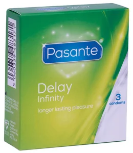 Kondomy pro oddálení ejakulace Delay Infinity Pasante