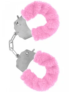 Kovová pouta na ruce s plyšovým kožíškem Furry Fun Cuffs TOYJOY