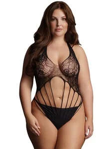 Krajkové body s pásky Le Désir SHOTS (plus size)