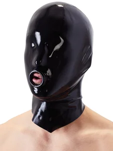 Latexová maska se zesíleným otvorem na ústa unisex