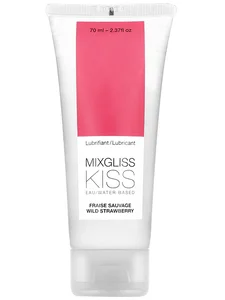 Lubrikační gel na vodní bázi KISS Wild Strawberry MIXGLISS