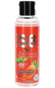 Lubrikační/masážní gel S8 4v1 Vanilla Strawberry Whipped Cream