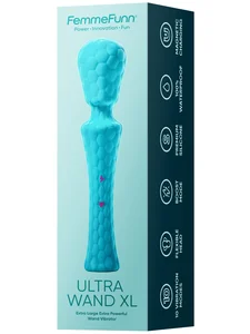 Masážní hlavice Ultra Wand XL Turquoise FemmeFunn